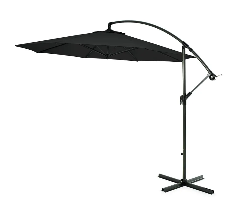 Hillerstorp Sidewinder Hängparasoll 300 cm, Svartvit