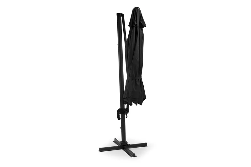Hillerstorp Sidewinder Hängparasoll XL 350cm - Svart - Utemöbler - Solskydd - Parasoll - Hängparasoll