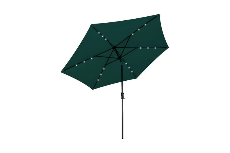 LED Frihängande parasoll 3 m grönt - Grön - Hängparasoll