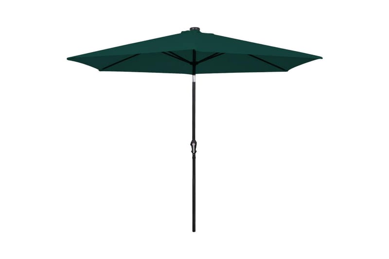 LED Frihängande parasoll 3 m grönt - Grön - Hängparasoll