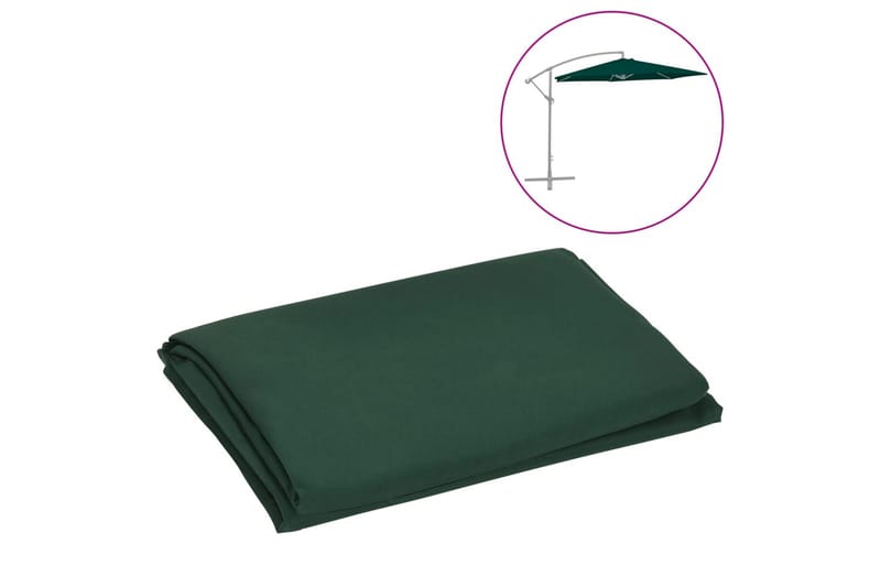 Reservtyg för frihängande parasoll grön 300 cm - Utemöbler - Solskydd - Parasoll - Hängparasoll