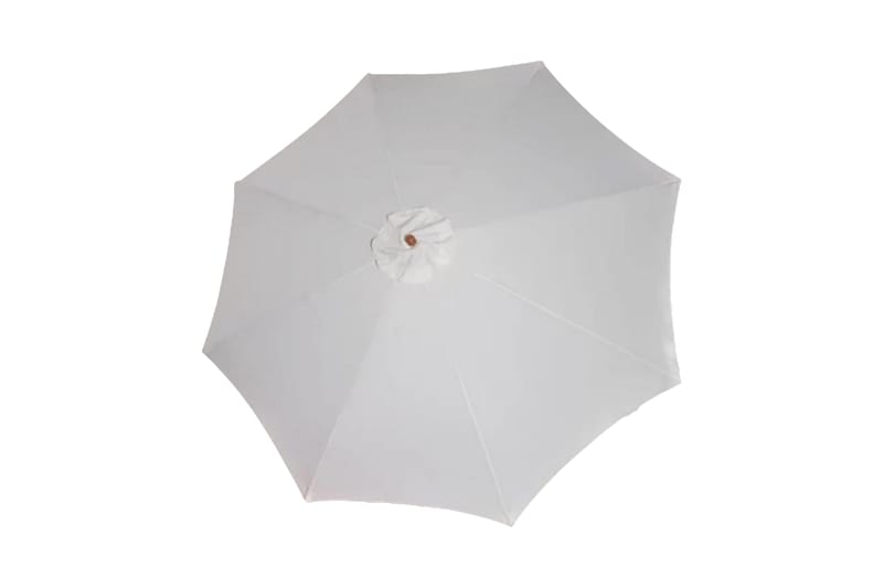 Parasoll 300x258 cm Sandvit - Vit - Utemöbler - Solskydd - Parasoll