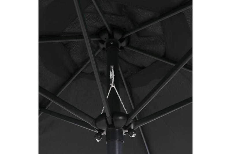 Parasoll antracit 200x211 cm aluminium - Grå - Utemöbler - Solskydd - Parasoll