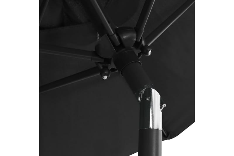 Parasoll antracit 200x211 cm aluminium - Grå - Utemöbler - Solskydd - Parasoll
