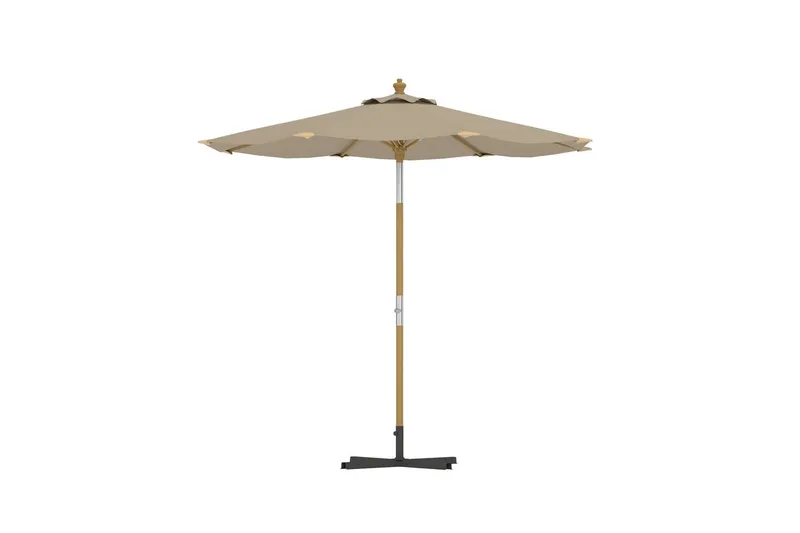 Parasoll Cerox 270 cm Utomhus - Beige - Utemöbler - Solskydd - Parasoll - Strandparasoll