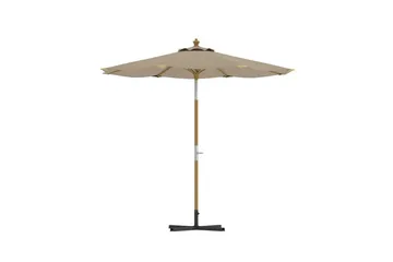 Parasoll Cerox 270 cm Utomhus - Beige - Utemöbler - Solskydd - Parasoll - Strandparasoll