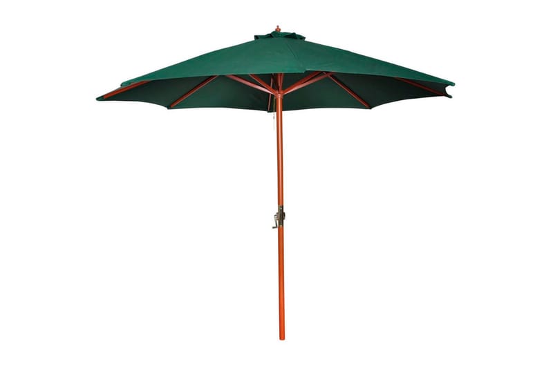 Parasoll grön 258 cm - Grön - Utemöbler - Solskydd - Parasoll