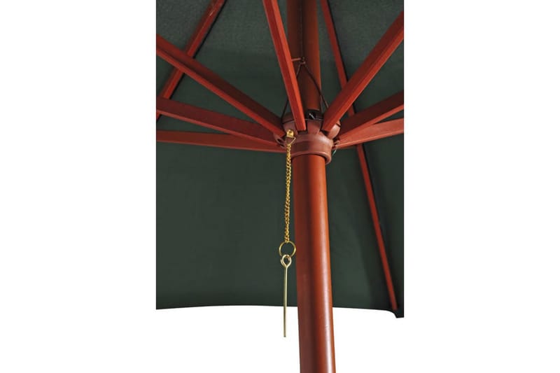 Parasoll grön 258 cm - Grön - Utemöbler - Solskydd - Parasoll