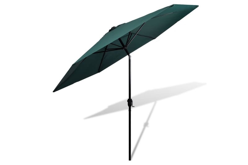 Parasoll Grönt Stål 3 meter - Grön - Utemöbler - Solskydd - Parasoll