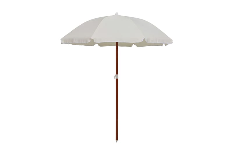 Parasoll med stålstång 180 cm sand - Beige - Utemöbler - Solskydd - Parasoll