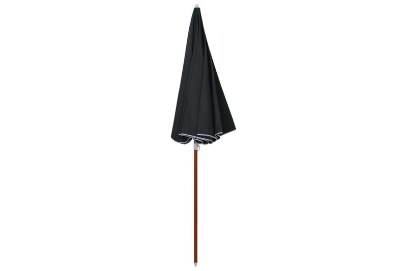 Parasoll med stålstång 240 cm antracit - Grå - Utemöbler - Solskydd - Parasoll