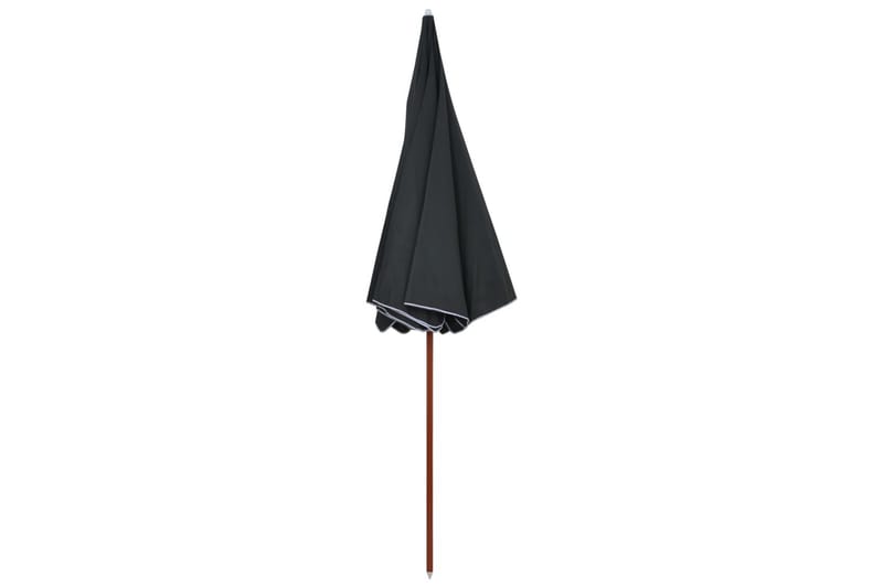 Parasoll med stålstång 300 cm antracit - Grå - Utemöbler - Solskydd - Parasoll