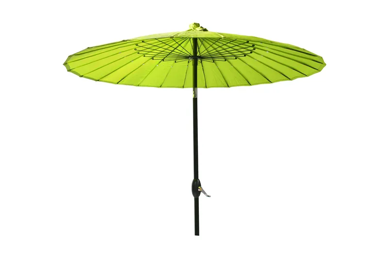 Parasoll SHANGHAI D213cm med vev aluminiumben, Grön/Svart