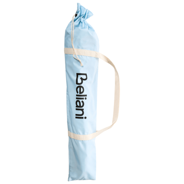 Parasoll utomhus 155 cm Mondello - vit/blå - Utemöbler - Solskydd - Parasoll - Strandparasoll