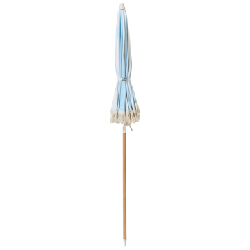 Parasoll utomhus 155 cm Mondello - vit/blå - Utemöbler - Solskydd - Parasoll - Strandparasoll