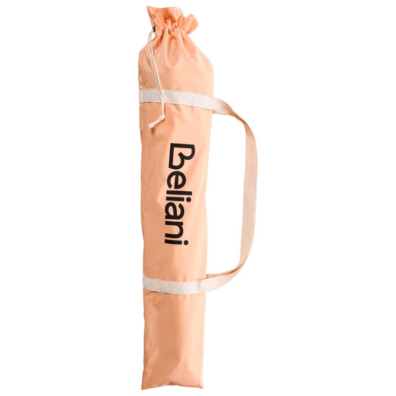 Parasoll utomhus 155 cm Mondello - vit/orange - Utemöbler - Solskydd - Parasoll - Strandparasoll