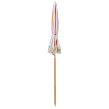 Parasoll utomhus 155 cm Mondello - vit/orange - Utemöbler - Solskydd - Parasoll - Strandparasoll
