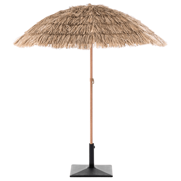 Parasoll utomhus 175 cm Civetta - naturlig/brun - Utemöbler - Solskydd - Parasoll - Balkongparasoll