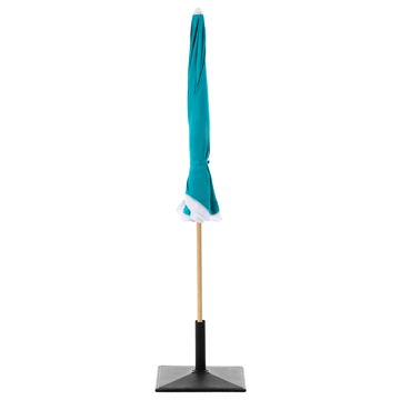 Parasoll utomhus 232 cm Sestriere - blå/vit/brun - Utemöbler - Solskydd - Parasoll - Balkongparasoll
