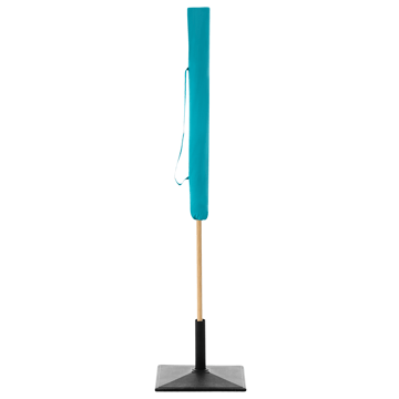 Parasoll utomhus 232 cm Sestriere - blå/vit/brun - Utemöbler - Solskydd - Parasoll - Balkongparasoll