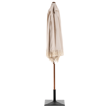 Parasoll utomhus 258 cm Murasa - beige/brun - Utemöbler - Solskydd - Parasoll - Balkongparasoll