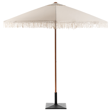 Parasoll utomhus 258 cm Murasa - beige/brun - Utemöbler - Solskydd - Parasoll - Balkongparasoll