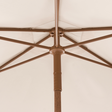 Parasoll utomhus 258 cm Murasa - beige/brun - Utemöbler - Solskydd - Parasoll - Balkongparasoll