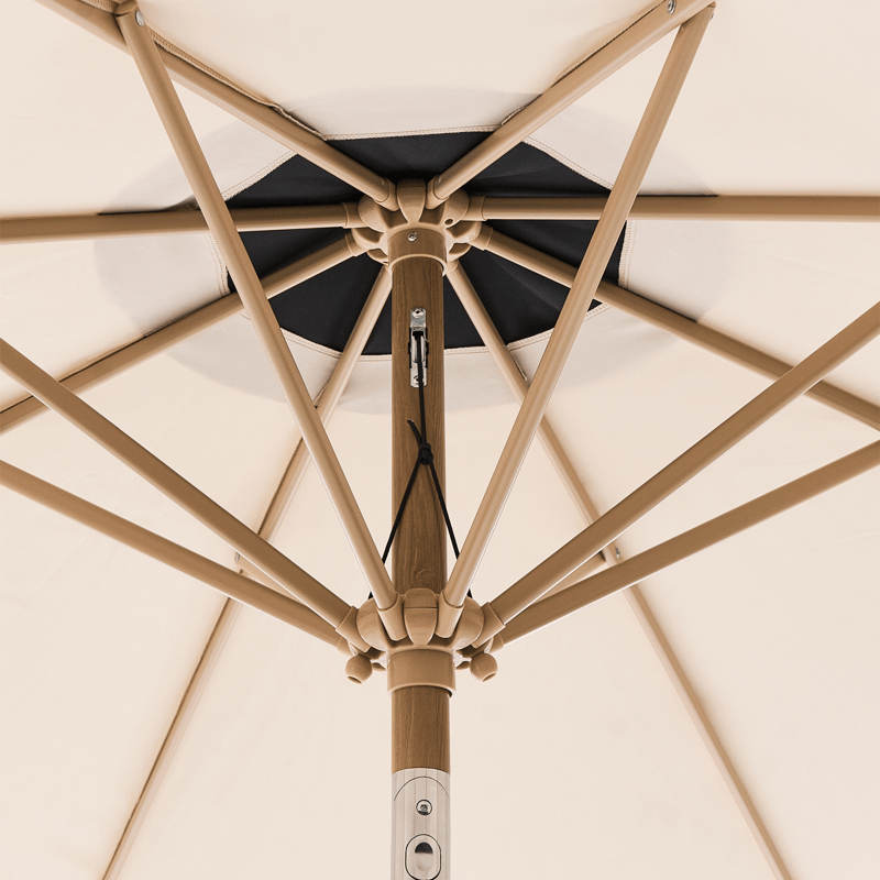 Parasoll utomhus 270 cm Isolotto - beige/brun/svart - Utemöbler - Solskydd - Parasoll - Balkongparasoll