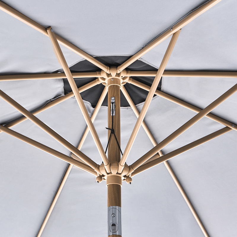 Parasoll utomhus 270 cm Isolotto - grå/brun/svart - Utemöbler - Solskydd - Parasoll - Balkongparasoll