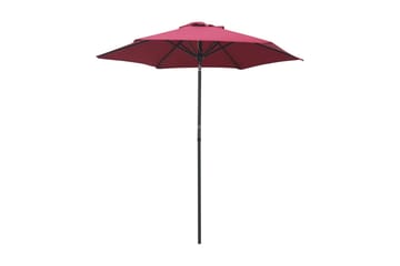 Parasoll vinröd 200x211 cm aluminium