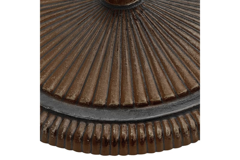 Parasollfot brons 45x45x30 cm gjutjärn - Brun - Parasollfot
