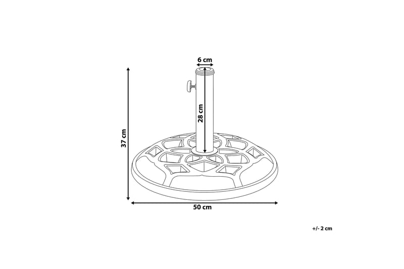 CONCRETE Parasollfot 50 cm - Utemöbler - Solskydd - Parasoll - Parasollfot