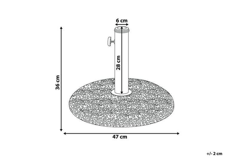 CONCRETE Parasollfot 47 cm - Utemöbler - Solskydd - Parasoll - Parasollfot