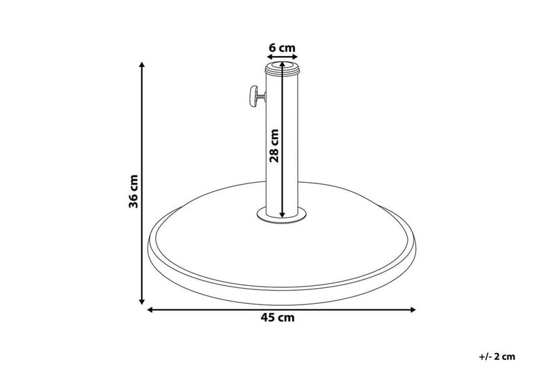 CONCRETE Parasollfot 45 cm - Parasollfot