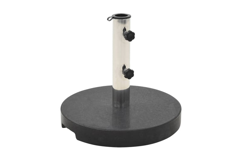 Parasollfot granit rund 20 kg svart - Parasollfot