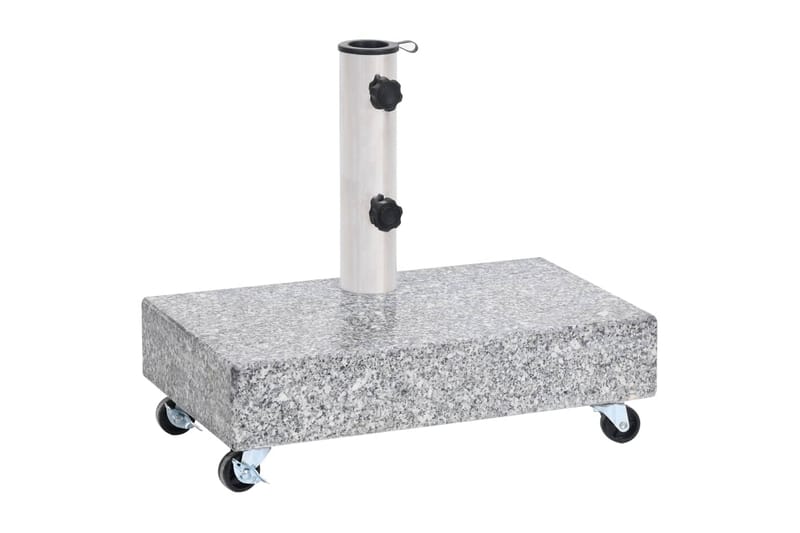 Parasollfot ljusgrå 45x25x8,3 cm granit - Grå - Utemöbler - Solskydd - Parasoll - Parasollfot