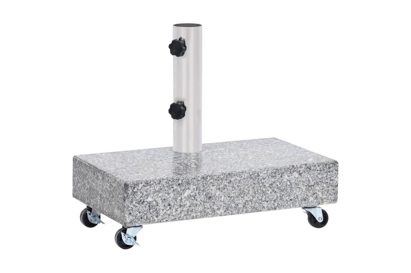 Parasollfot ljusgrå 45x25x8,3 cm granit - Grå - Utemöbler - Solskydd - Parasoll - Parasollfot