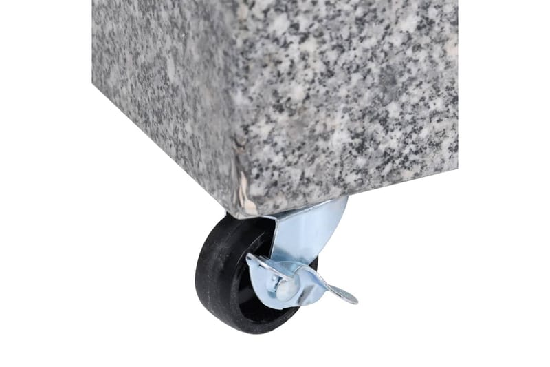 Parasollfot ljusgrå 45x25x8,3 cm granit - Grå - Utemöbler - Solskydd - Parasoll - Parasollfot