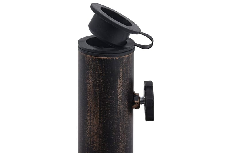Parasollfot brons 12 kg 48 cm gjutjärn - Brun - Utemöbler - Solskydd - Parasoll - Parasollfot
