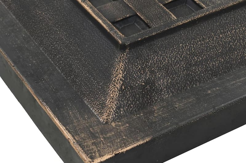 Parasollfot fyrkantig polyresin 12 kg brons - Brun - Utemöbler - Solskydd - Parasoll - Parasollfot