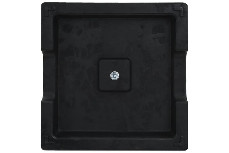 Parasollfot fyrkantig polyresin 8 kg svart - Svart - Utemöbler - Solskydd - Parasoll - Parasollfot