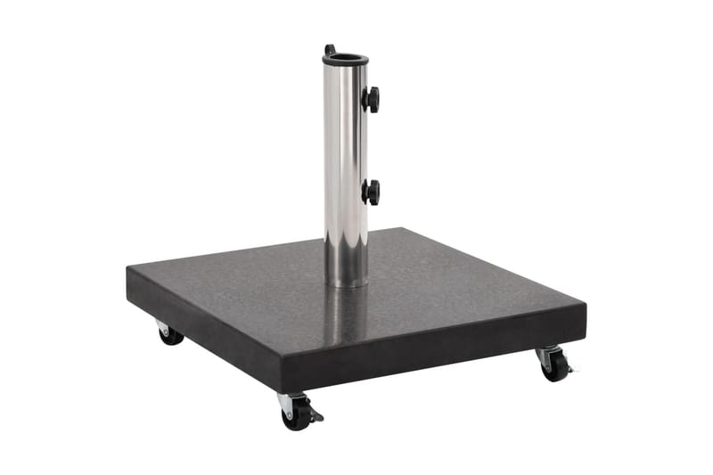 Parasollfot granit 30 kg fyrkantig svart - Svart - Utemöbler - Solskydd - Parasoll - Parasollfot