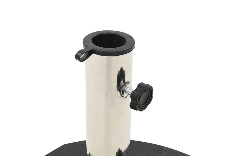 Parasollfot granit rund 30 kg svart - Svart - Utemöbler - Solskydd - Parasoll - Parasollfot