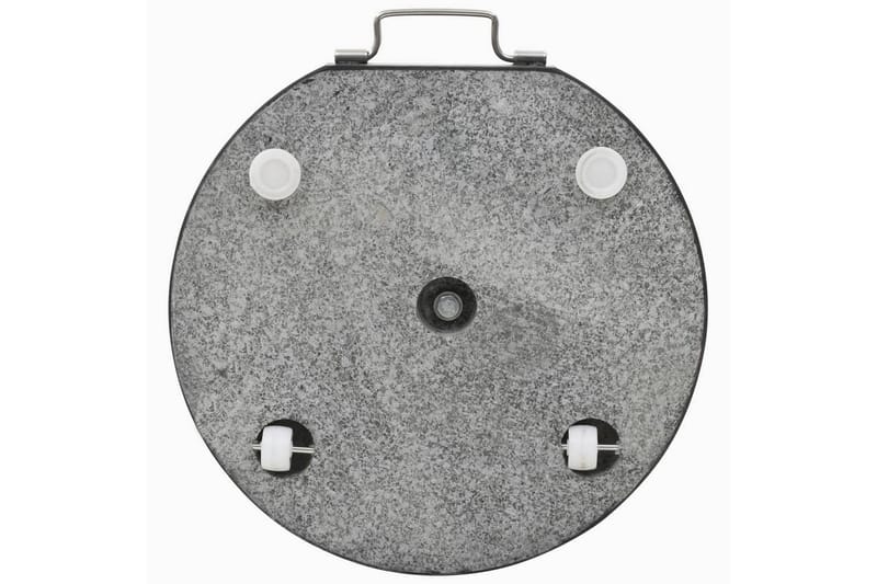 Parasollfot granit rund 30 kg svart - Svart - Utemöbler - Solskydd - Parasoll - Parasollfot