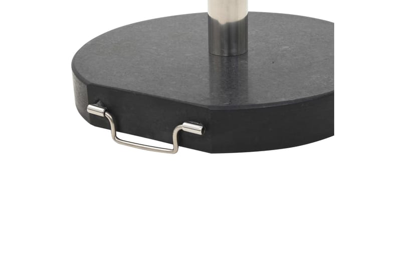 Parasollfot granit rund 30 kg svart - Svart - Utemöbler - Solskydd - Parasoll - Parasollfot