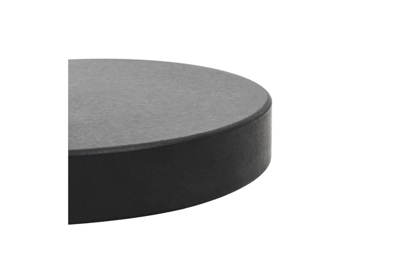 Parasollfot granit rund 30 kg svart - Svart - Utemöbler - Solskydd - Parasoll - Parasollfot