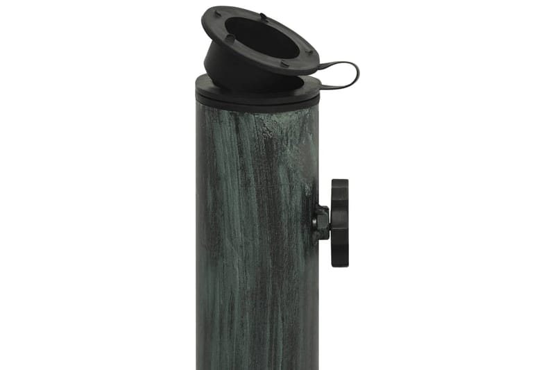 Parasollfot grön 44x44x31 cm gjutjärn - Grön - Utemöbler - Solskydd - Parasoll - Parasollfot