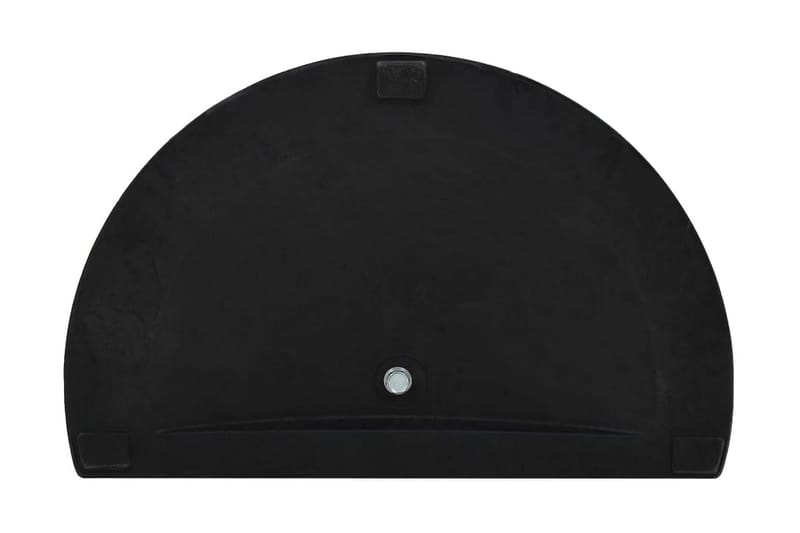 Parasollfot halvrund polyresin 9 kg svart - Svart - Utemöbler - Solskydd - Parasoll - Parasollfot