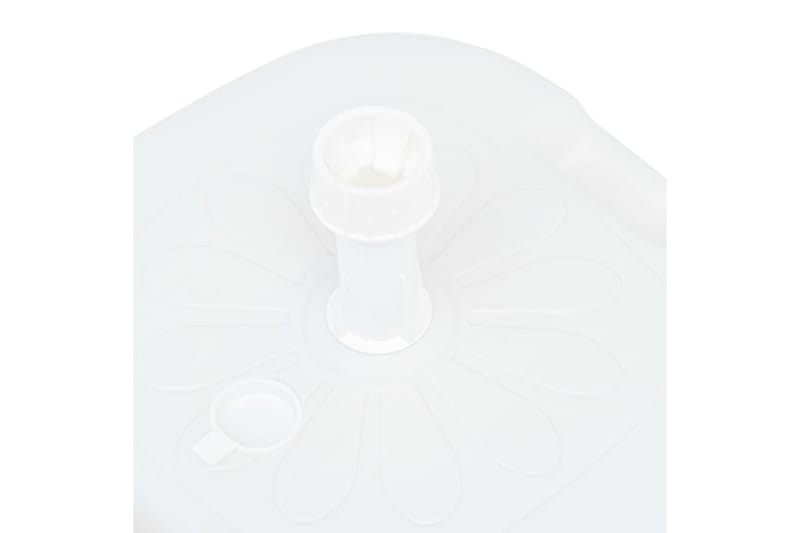 Parasollfot sand/vattenfylld 16 L vit plast - Vit - Utemöbler - Solskydd - Parasoll - Parasollfot