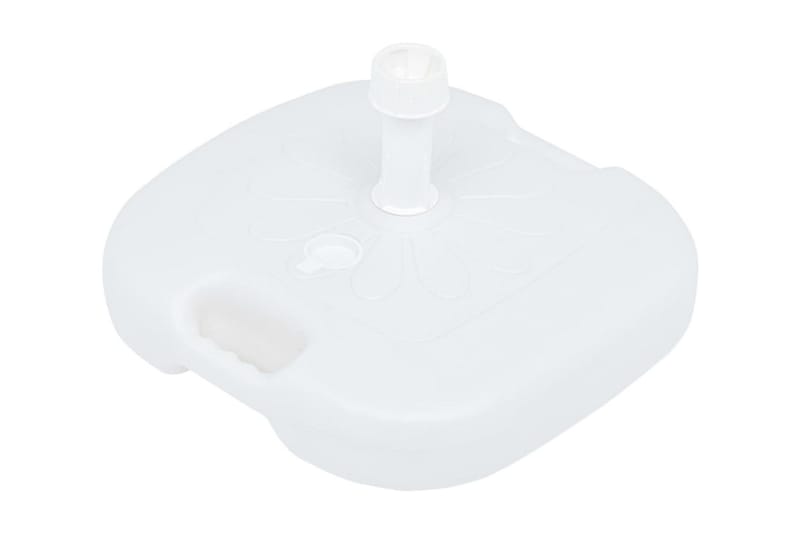 Parasollfot sand/vattenfylld 16 L vit plast - Vit - Utemöbler - Solskydd - Parasoll - Parasollfot